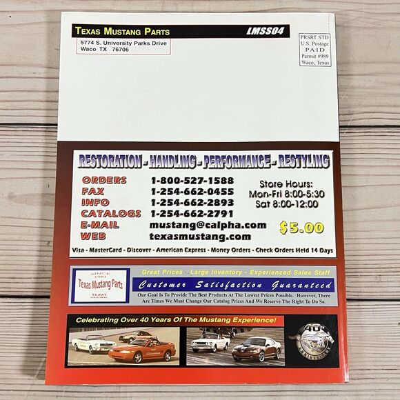 VTG Mustang Parts Catalog 1979-2004 Texas Mustang Parts & Brothers Performance - Picture 7 of 11